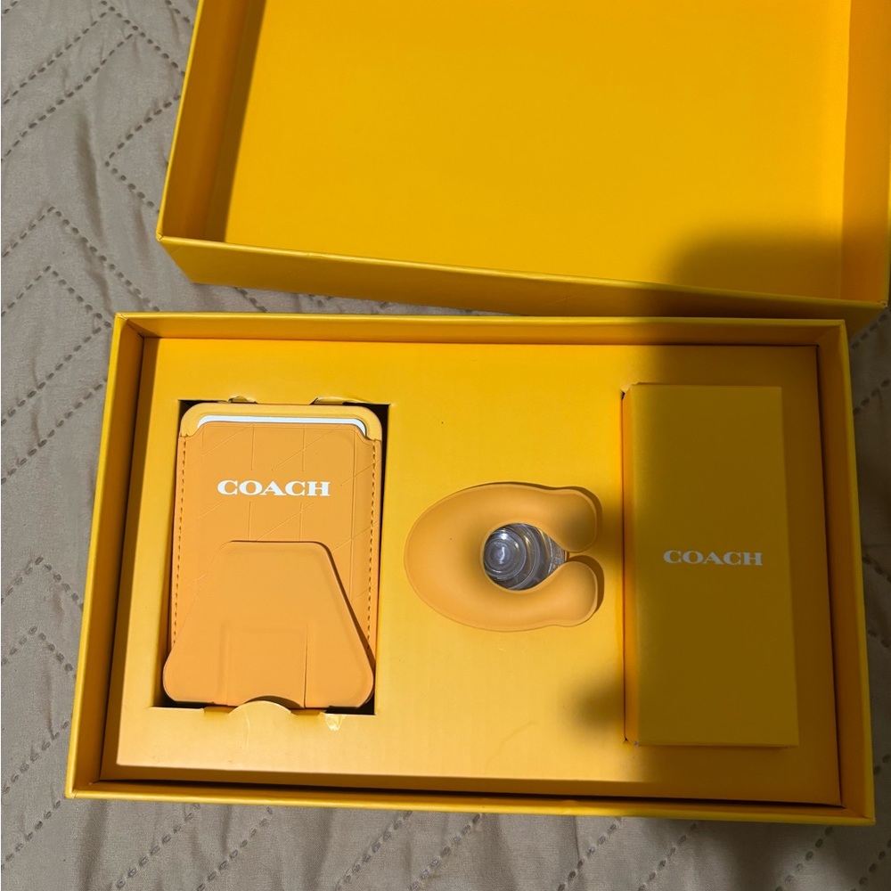 Coach Vibrant Yellow Phone Set